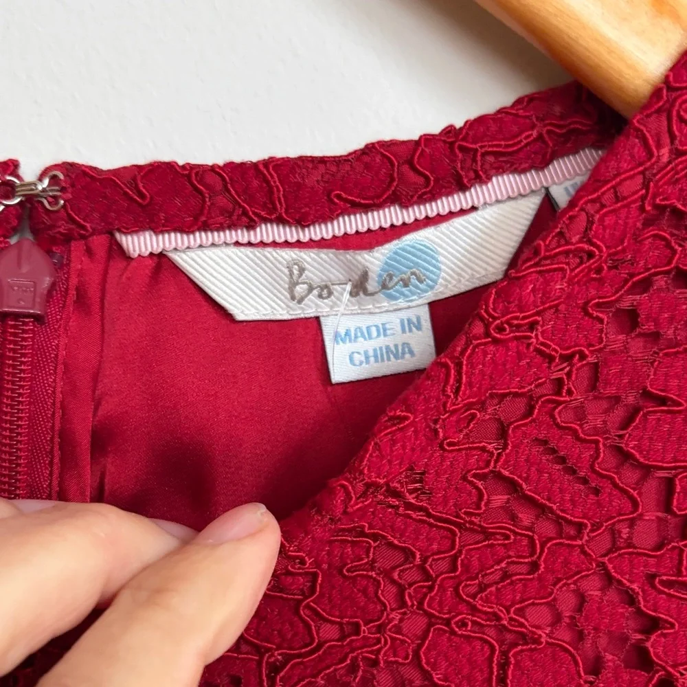 Boden Red‎ Lace Top - Picture 2 of 11